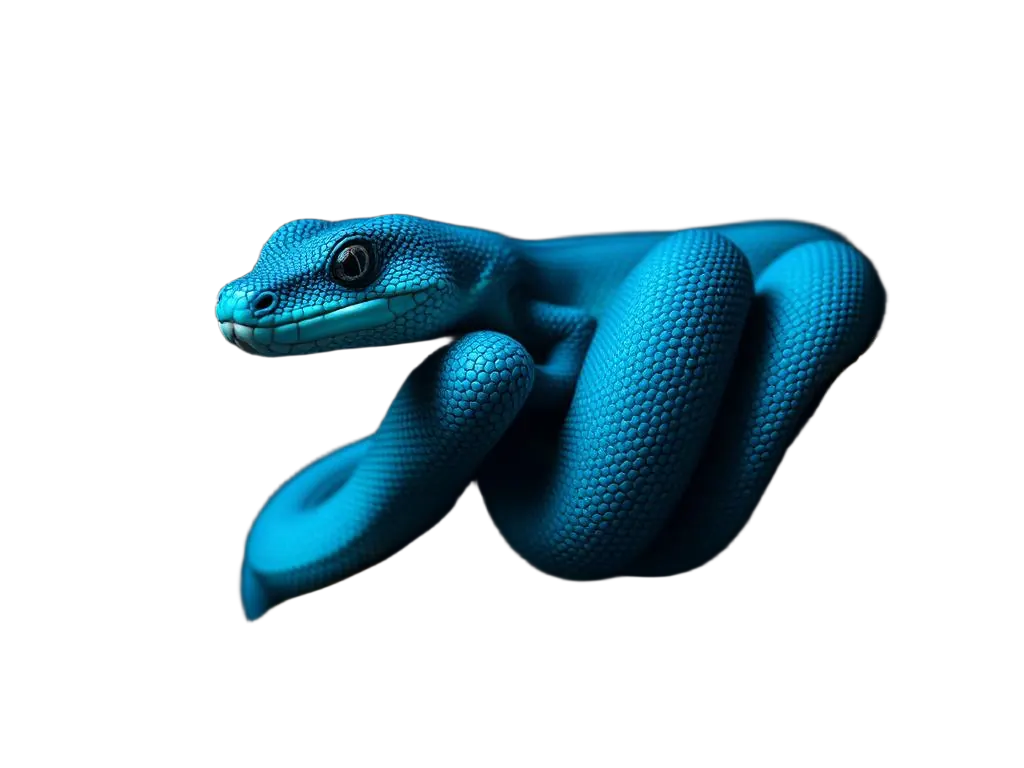Blue Komodo Island Pit Viper